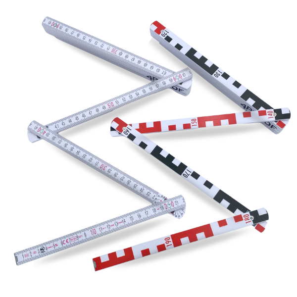 Holzglieder-Maßstab 4proof 1407 GEO weiß - 2 mtr